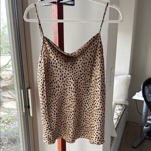 ATM Anthony Thomas Melillo Tan and Brown Relaxed Silk Camisole